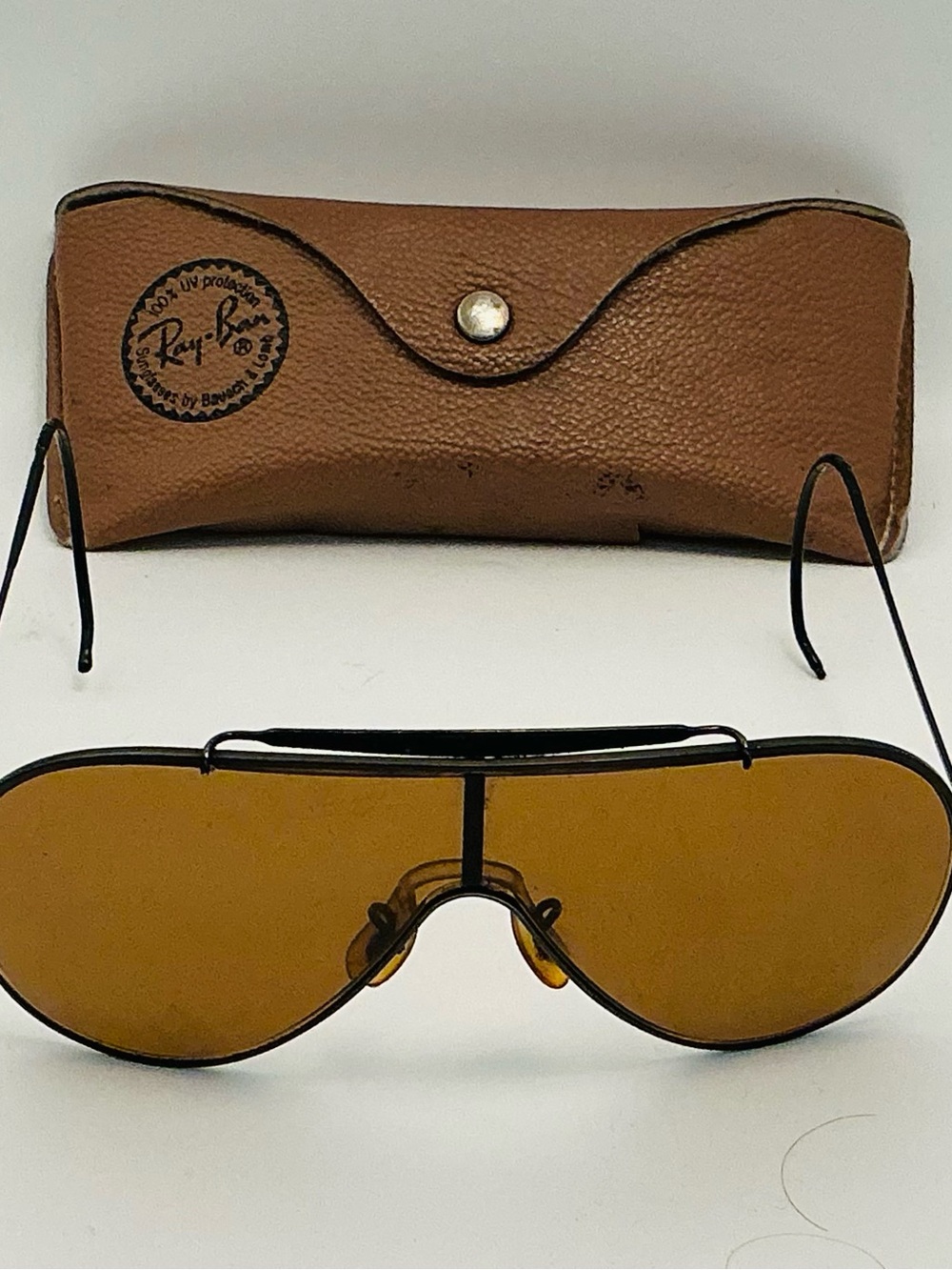 Genuine Vintage Ray Ban Bausch & Lomb Wings Sunglasses Amber Single Lens